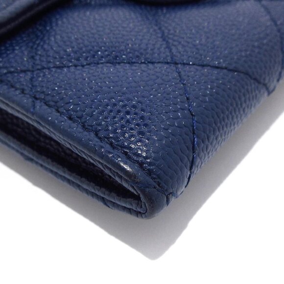 CHANEL Matelasse - Navy Calfskin Coin Case Gold hardware 684-081425 - Picture 6 of 11